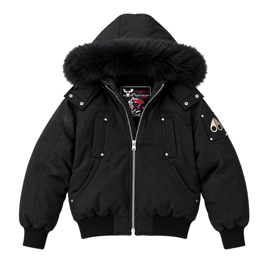 Moose Knuckles Jacket - Negro pelaje negro